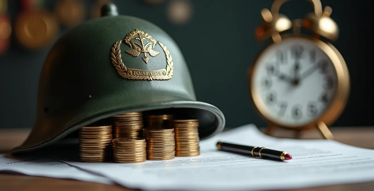 Symbolique d'une stratégie d'épargne dans un contexte militaire