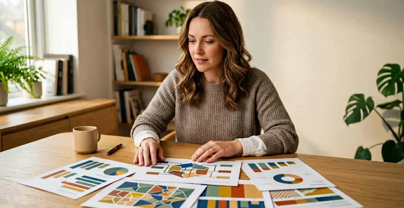 Professionnel réalisant un bilan patrimonial complet avec documents et analyse financière