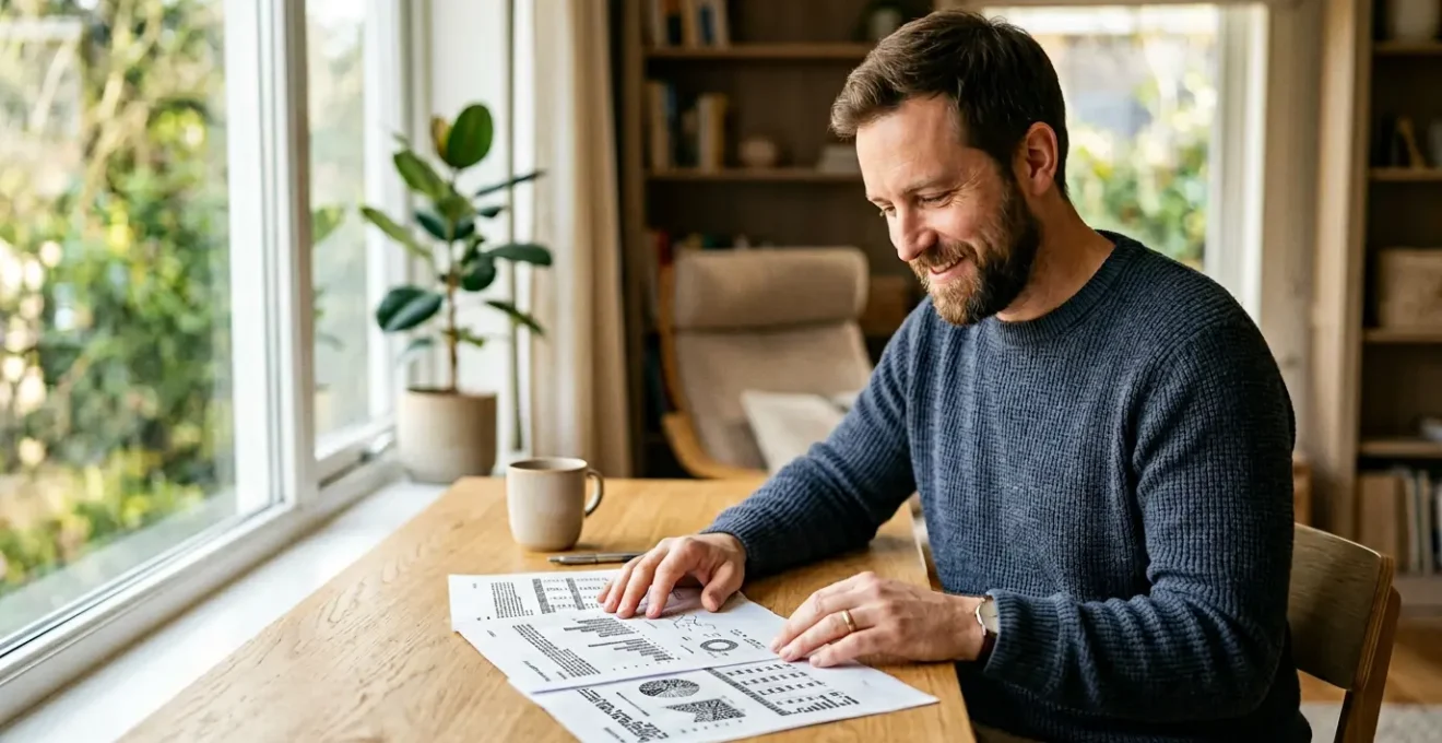 Personne organisant sereinement son épargne de précaution pour un accès rapide aux fonds