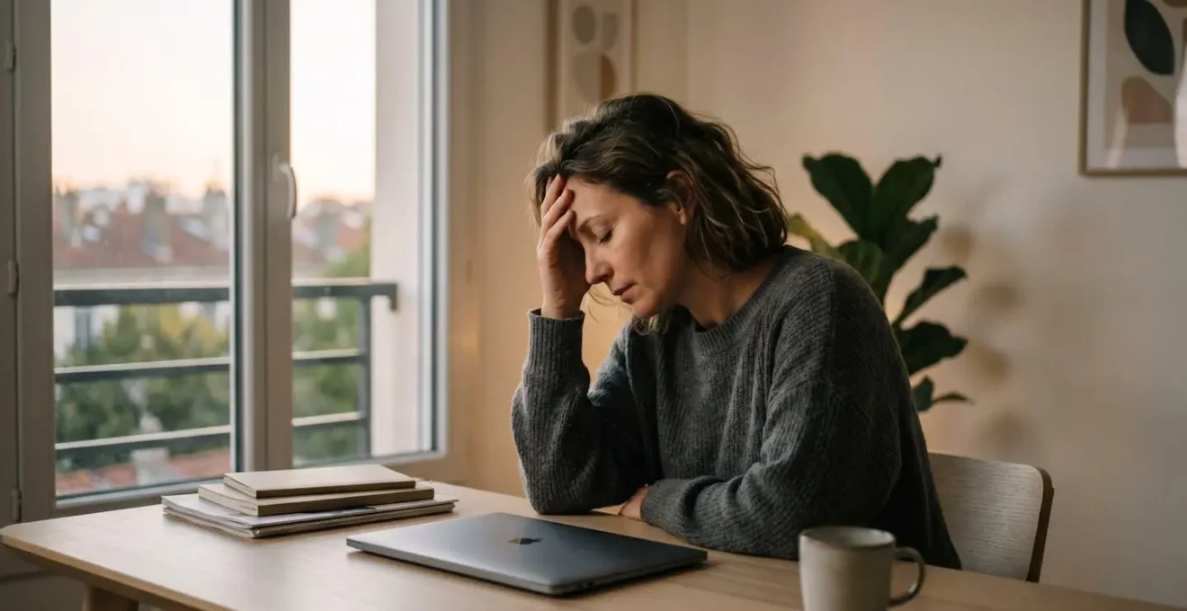 Investisseur pensif face a un environnement evoquant la volatilite des marches financiers