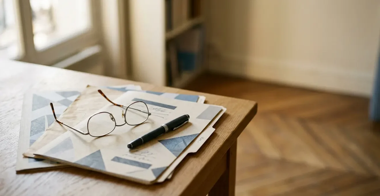 Préparation de la retraite avec documents de carrière et estimation de pension