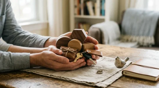 Représentation visuelle de la sécurité financière familiale et de la protection contre la perte de revenus