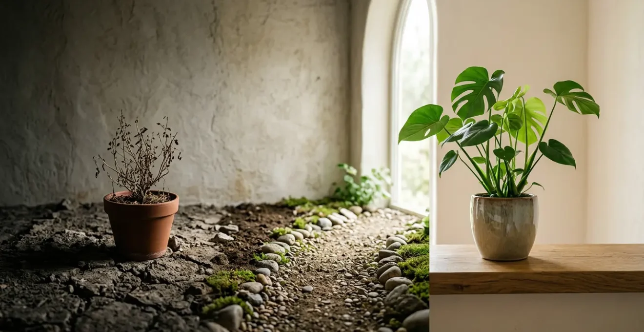 Illustration symbolisant la transition d'une situation financière déficitaire vers une épargne positive grâce au contrôle budgétaire